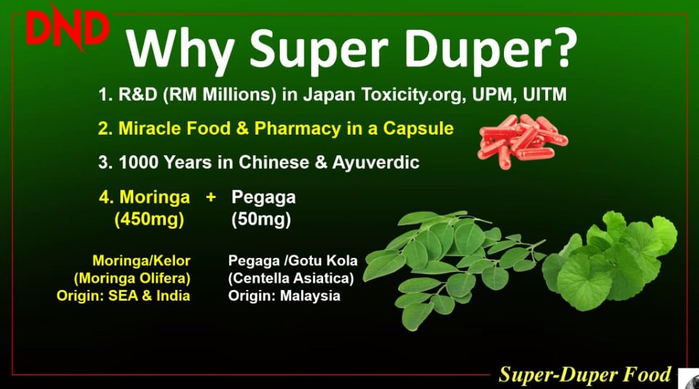 DND MORINGA PLUS WHY SUPER DUPER FOOD